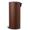 Kosz na śmieci pedałowy NEWICON 30 l, brąz mineralny, Brabantia