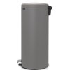 Kosz na śmieci pedałowy NEWICON 30 l, szary mineralny, Brabantia