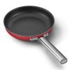 Patelnia z nieprzywierającą powłoką CKFF3001RDM 30 cm, czerwona, Smeg