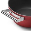 Garnek niski CKFC2411RDM 24 cm, 4,6 l, czerwony, Smeg