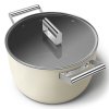 Garnek CKFC2611CRM 26 cm, 7,7 l, kremowy, Smeg