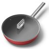WOK CKFW3001RDM 30 cm, 5,3 l, czerwony, Smeg