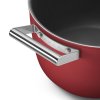 Garnek CKFC2611RDM 26 cm, 7,7 l, czerwony, Smeg