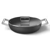 Patelnia do serwowania CKFD2811BLM 28 cm, 3,7 l, czarna, aluminium, Smeg
