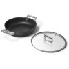 Patelnia do serwowania CKFD2811BLM 28 cm, 3,7 l, czarna, aluminium, Smeg