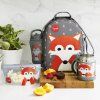 Torba na lunch dla dzieci FOX, 20 cm, szara, 3 Sprouts