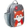 Torba na lunch dla dzieci FOX, 20 cm, szara, 3 Sprouts