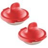 Akcesorium do gotowania jajek w koszulkach, zestaw 2 szt., czerwony, Lékué