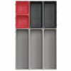 Organizer do szuflady DUO BLOX 85190, 7 szt., szary/czerwony, Joseph Joseph