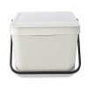 Kosz na śmieci SORT & GO 20 l, sztaplowany, jasnoszary, Brabantia