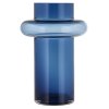 Wazon TUBE 25 cm, granatowy, szkło, Lyngby Glas