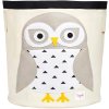 Pojemnik na zabawki OWL 43 cm, beżowy, 3 Sprouts