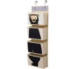 Organizer ścienny dla dzieci BEAR 94 cm, beżowy, 3 Sprouts