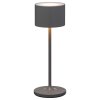 Przenośna lampa stołowa FAROL MINI 19,5 cm, LED, szara, aluminiowa, Blomus