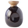 Butelka do sake 350 ml, brązowo-czarna, ceramiczna, MIJ