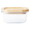 Pojemnik do przechowywania żywności PKV-016 520 ml, szklany / bambusowy, Pebbly