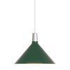 Lampa wisząca BOWER 35 cm, zielony, aluminium, Tala