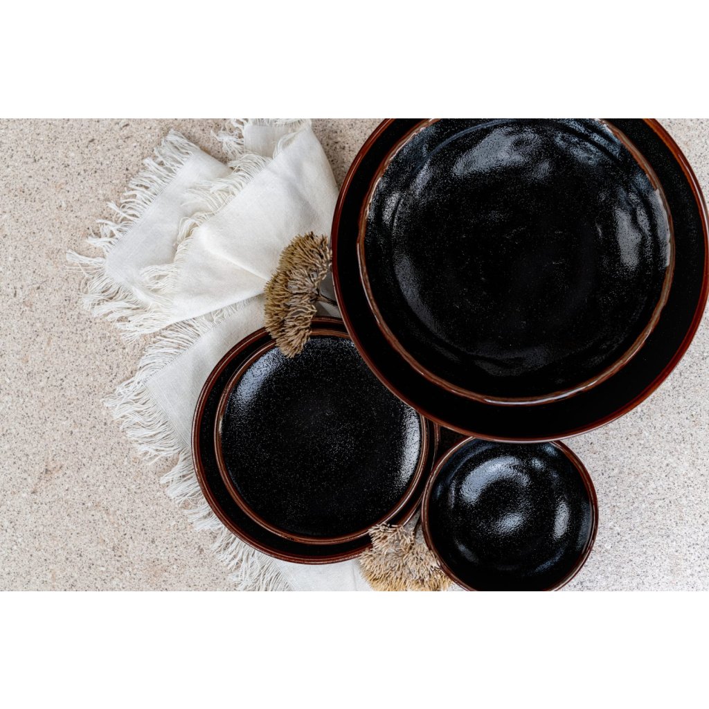 Prato para aperitivos TENMOKKU 20 cm, MIJ