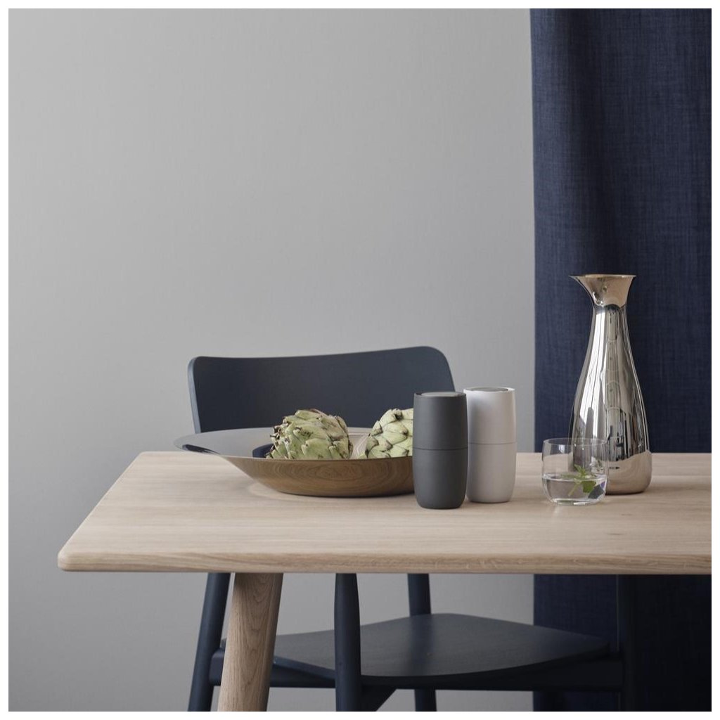 Moinho de sal NORMAN FOSTER 13 cm, cor cinzento-claro, plástico, Stelton