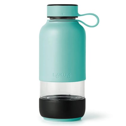 Garrafa de água BOTTLE TO GO 600 ml, turquesa, Lékué