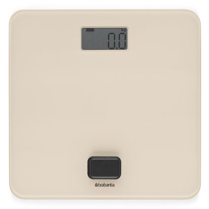 Balança digital de peso corporal RENEW bege claro, sem pilhas, Brabantia