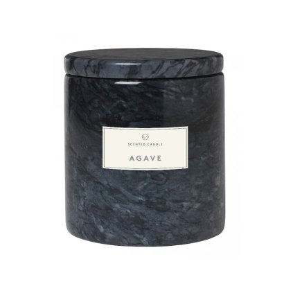 Vela perfumada FRABLE, frasco de mármore, Agave, Blomus