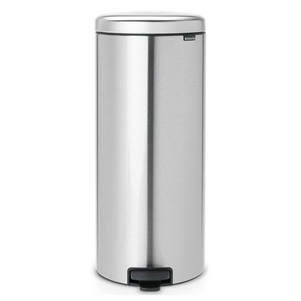 Caixote do lixo com pedal NEWICON 30 l, resistente a impressões digitais, aço mate, Brabantia