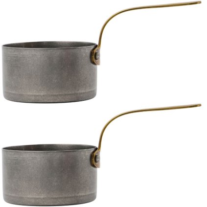 Mini panela de servir PRESENTATION conjunto de 2 unidades, aço inoxidável, Nicolas Vahé