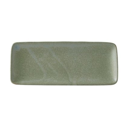 Prato de servir GREEN FADE 29,5 x 12 cm, retangular, cor verde, MIJ