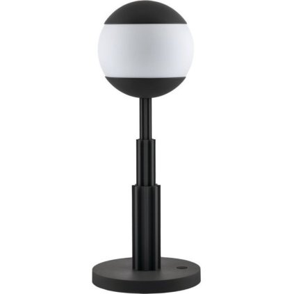Candeeiro de mesa LED AR04 47 cm, cor preta, Alessi