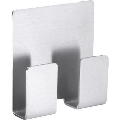 Gancho para toalhas APPESO 6 cm, duplo, cor mate, aço inoxidável, Zack