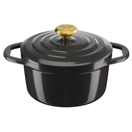 Caçarola AIR E2554455 20 cm, 3,1 l, cor preta, alumínio, Tefal