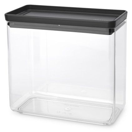 Recipiente para alimentos TASTY PLUS 3,5 l, cor cinzento-escuro, plástico, Brabantia