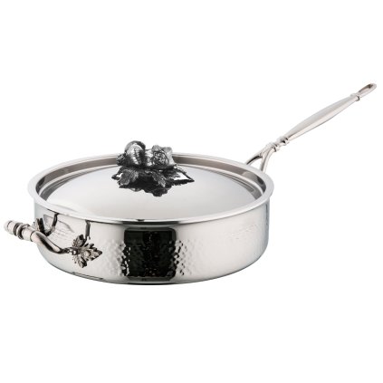 Caçarola com tampa OPUS PRIMA 26 cm, cor prateada, aço inoxidável, Ruffoni