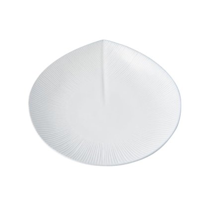 225492 jidelni talir snow leaf 25 cm bila keramika mij