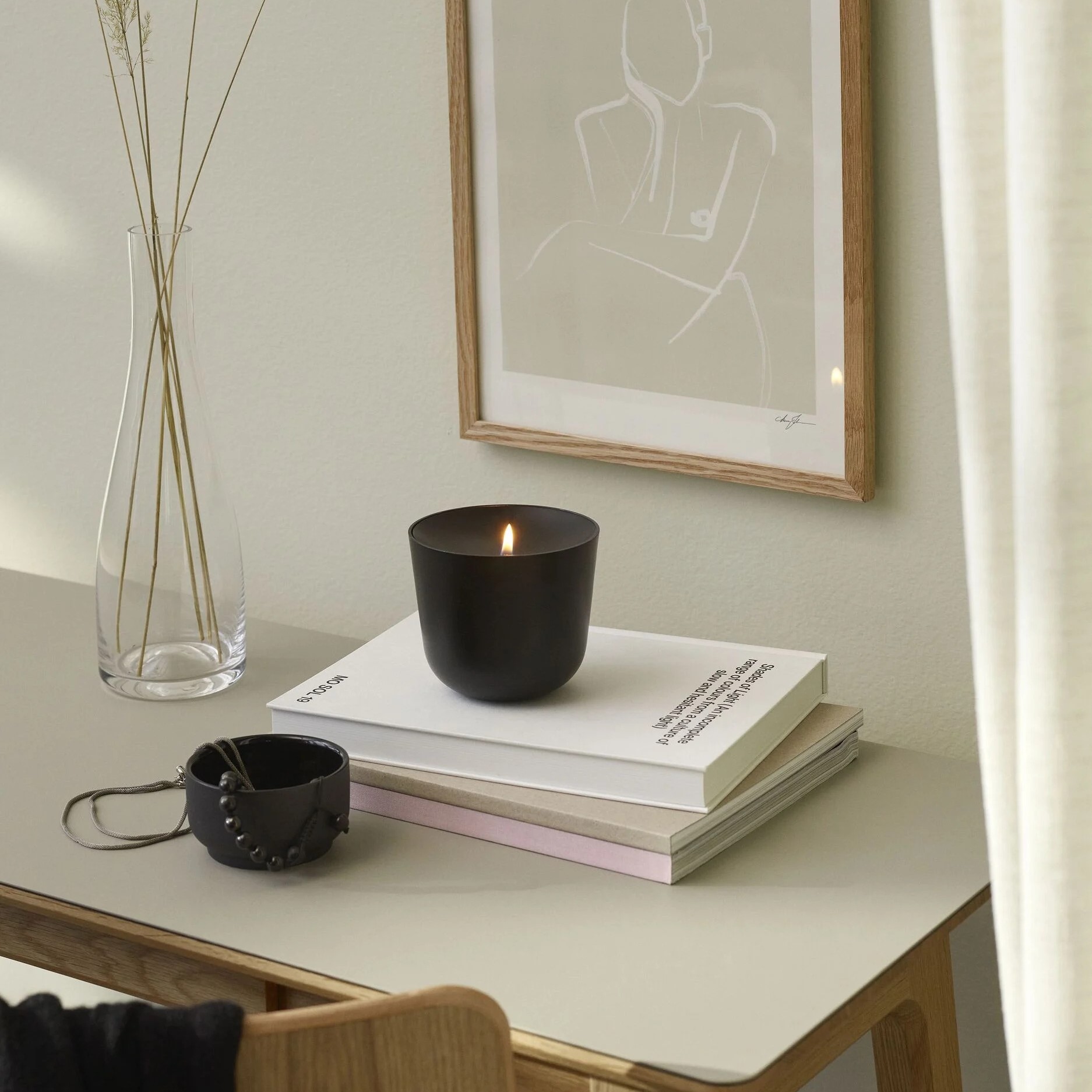 Lâmpada a óleo SOLIS 11 cm, cor preta, alumínio, Stelton