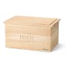 Caixa de pão 34,5 x 23 cm, com tampa/tábua de corte, Continenta