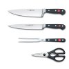 Bloco de facas CLASSIC, 10 pc, com afiador de facas, garfo de carne e tesoura, Wüsthof