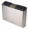 Conjunto de tábuas de corte FOLIO STEEL, 4 unidades, com suporte, aço inoxidável, Joseph Joseph