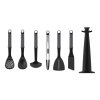 Conjunto de utensílios de cozinha ELEVATE, com suporte giratório, preto, Joseph Joseph