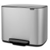 Caixote do lixo com pedal BO 36 l, aço mate, Brabantia