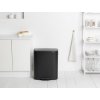Caixote do lixo com pedal BO 2 x 30 l, preto, Brabantia