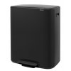 Caixote do lixo com pedal BO 2 x 30 l, preto, Brabantia
