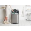 Caixote do lixo com pedal BO 60 l, aço mate, Brabantia