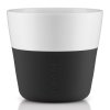 Caneca 230ml, conjunto de 2 unidades, com capa de silicone, preto carbono, Eva Solo