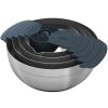 Conjunto de tigelas de cozinha NEST 100 COLLECTION 95032, 9 unidades, aço inoxidável, Joseph Joseph