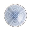Tigela de ramen RADIATING LINES BLUE & WHITE 25 cm, 900 ml, MIJ