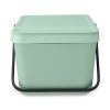 Caixote do lixo SORT & GO 20 l, empilhável, verde jade, Brabantia