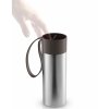 Caneca de viagem TO GO 350 ml, alça de cor chocolate, aço inoxidável, Eva Solo