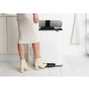 Caixote do lixo com pedal BO 60 l, branco, Brabantia